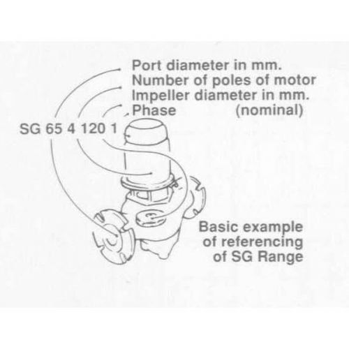 Surecast SG100 Pump Four Pole Single Phase Motor 240V SG100-4150-1 #4